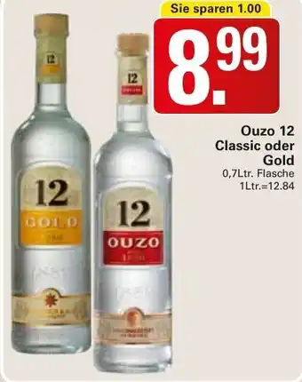 WEZ Ouzo 12 Classic oder Gold 0,7L Angebot