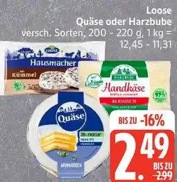 Edeka Loose Quäse oder Harzbube Angebot