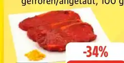 Edeka Frischemarkt Gutfleisch Rumpsteak Texas gefroren Angebot
