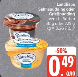 Edeka Landliebe Sahnepudding oder Grieẞpudding Angebot