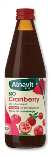 Budni Alnavit Bio Cranberry Muttersaft Angebot