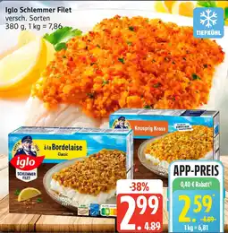 Edeka Iglo Schlemmer Filet Angebot