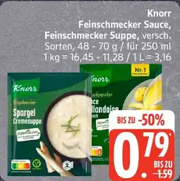 Edeka Knorr Feinschmecker Sauce, Feinschmecker Suppe Angebot