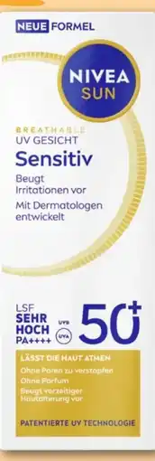 nahkauf Nivea Sun Gesichtscreme sensitiv LSF 50 Angebot