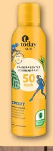 nahkauf Today Sun Transparentes Sonnenspray Sport LSF 50 Angebot