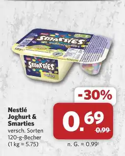 Combi Nestlé joghurt & smarties Angebot