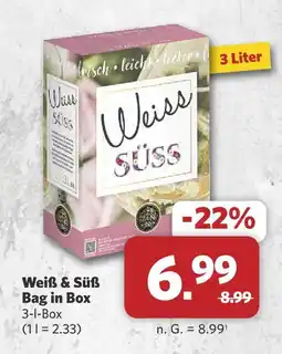 Combi Weiß & süß bag in box Angebot