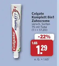 Combi Colgate komplett 8in1 zahncreme Angebot