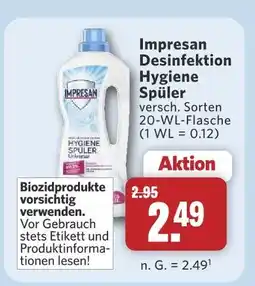 Combi Impresan desinfektion hygiene spüler Angebot
