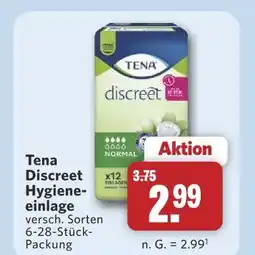Combi Tena discreet hygiene-einlage Angebot