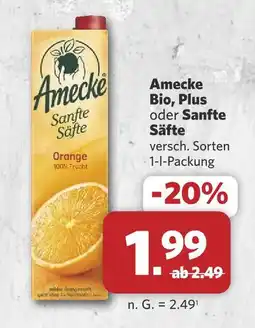 Combi Amecke bio, plus oder sanfte säfte Angebot