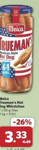 Combi Meica trueman's hot dog würstchen Angebot