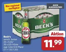 Combi Beck's bier Angebot