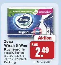 Combi Zewa wisch & weg küchenrolle Angebot