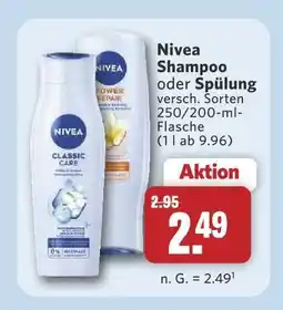 Combi Nivea shampoo classic care Angebot