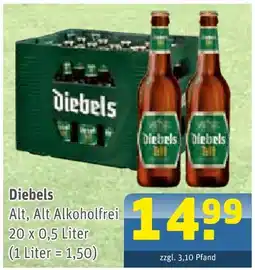Getränke Arena Diebels alt, alt alkoholfrei Angebot