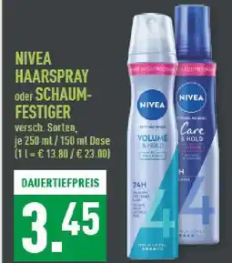 Marktkauf Nivea haarspray volume & hold Angebot