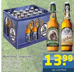 Getränke Arena Mönchshof verschiedene sorten Angebot