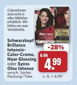 Combi Schwarzkopf brillance intensiv-color-creme Angebot