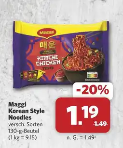 Combi Maggi korean style noodles Angebot