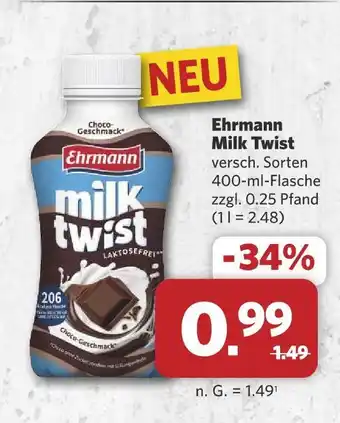 Combi Ehrmann milk twist Angebot