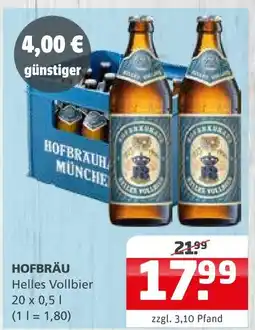 Getränke Quelle Hofbräu helles vollbier Angebot