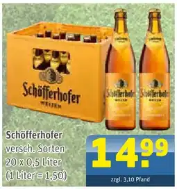 Getränke Arena Schöfferhofer bier Angebot