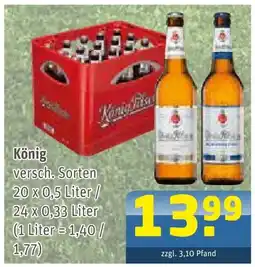 Getränke Arena König versch. sorten Angebot