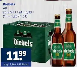 Getränkewelt Diebels alt Angebot