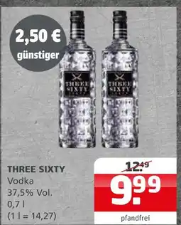 Getränke Quelle Three sixty vodka Angebot