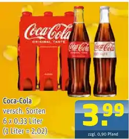 Getränke Arena Coca-cola versch. sorten Angebot