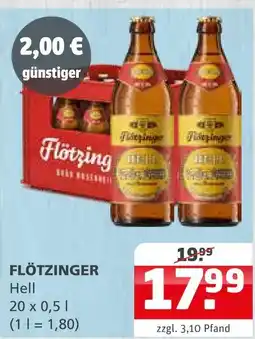 Getränke Quelle Flötzinger hell Angebot