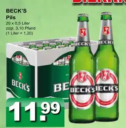 Getränkeparadies Gefromm Beck's pils Angebot