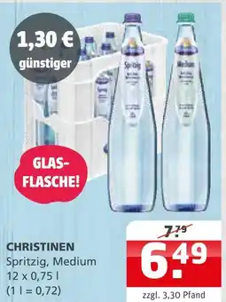 Getränke Quelle Christinen spritzig, medium Angebot