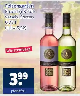 Getränkewelt Felsengarten fruchtig & süß Angebot