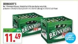 Marktkauf Brinkhoff's no. 1 premium pilsener, alkoholfrei 0,0% oder radler naturtrüb Angebot