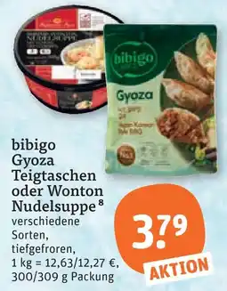 tegut Bibigo gyoza teigtaschen oder wonton nudelsuppe Angebot