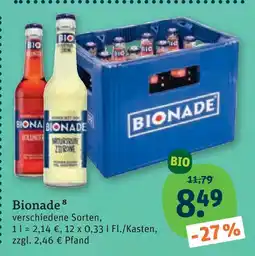 tegut Bionade bio limonade Angebot