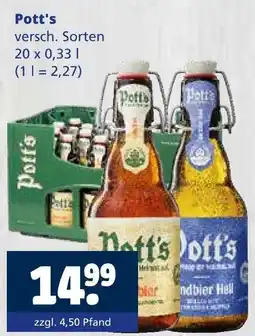 Getränkewelt Pott's verschiedene sorten Angebot