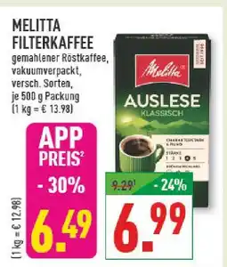 Marktkauf Melitta filterkaffee auslese klassisch Angebot