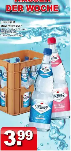 Getränkeparadies Gefromm Sinziger classic mineralwasser Angebot