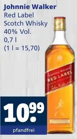 Getränkewelt Johnnie walker red label scotch whisky Angebot