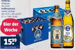 Getränkewelt Hofbräu original Angebot