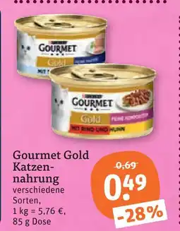 tegut Gourmet gold katzennahrung Angebot