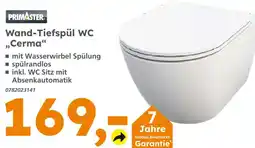 Globus Baumarkt Primaster wand-tiefspül wc cerma Angebot