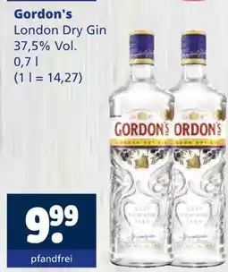 Getränkewelt Gordon's london dry gin Angebot