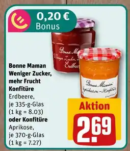 nahkauf Bonne maman weniger zucker, mehr frucht konfitüre erdbeere Angebot