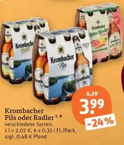 tegut Krombacher pils Angebot