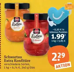 tegut Schwartau extra konfitüre Angebot