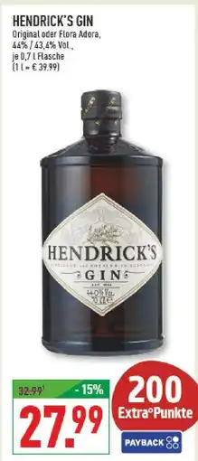 Marktkauf Hendrick's gin original Angebot